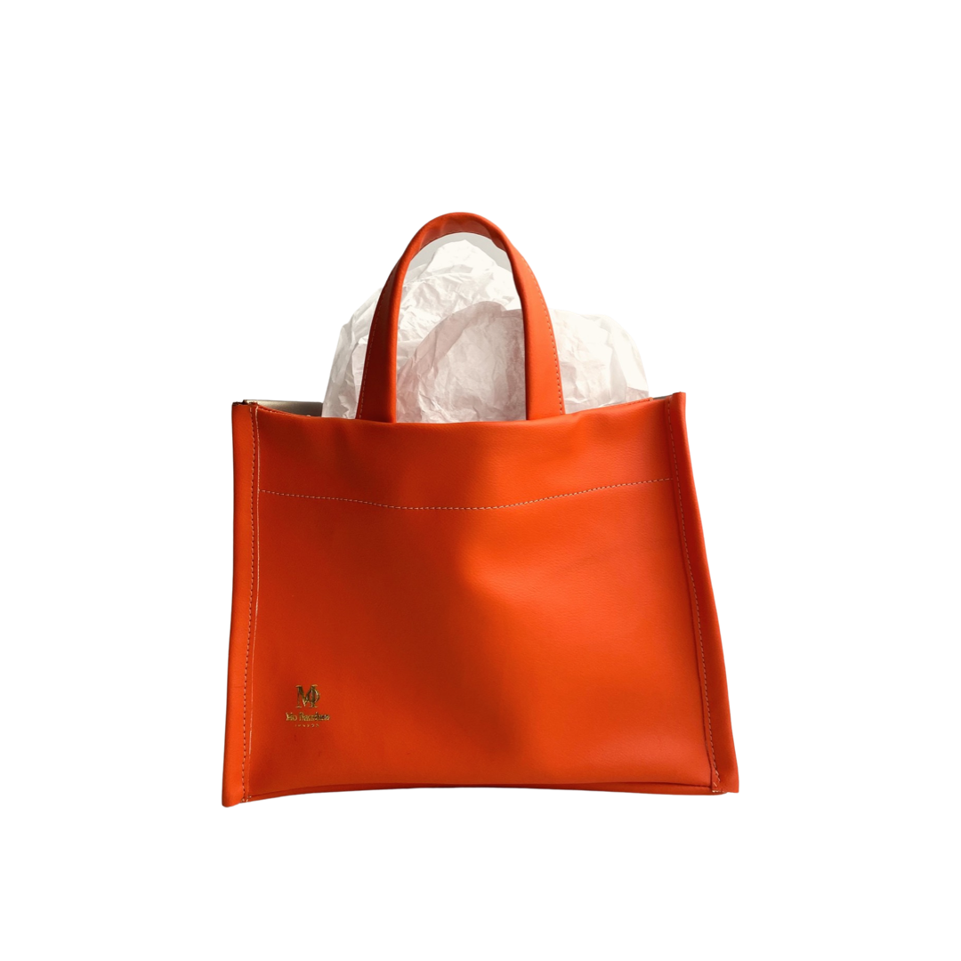 PVC Orange Shopper Bag